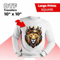 DTF Transfers By Size - Cheetah DTF