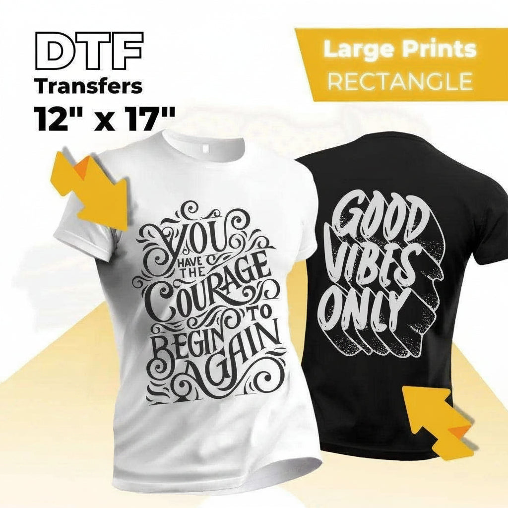 DTF Transfers By Size - Cheetah DTF