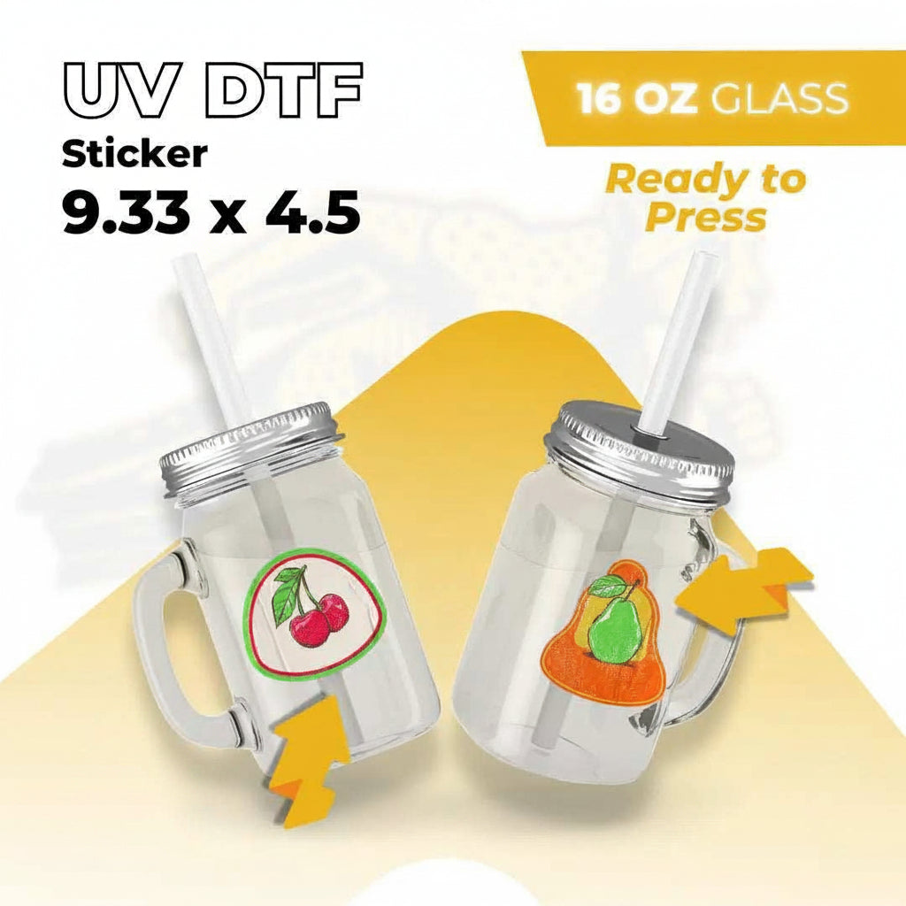 UV DTF Sticker Transfers by Size - Cheetah DTF