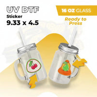 UV DTF Sticker Transfers by Size - Cheetah DTF