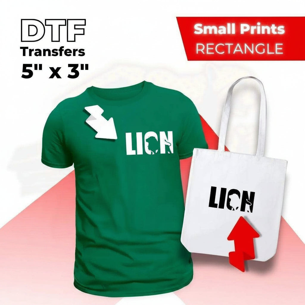 DTF Transfers By Size - Cheetah DTF