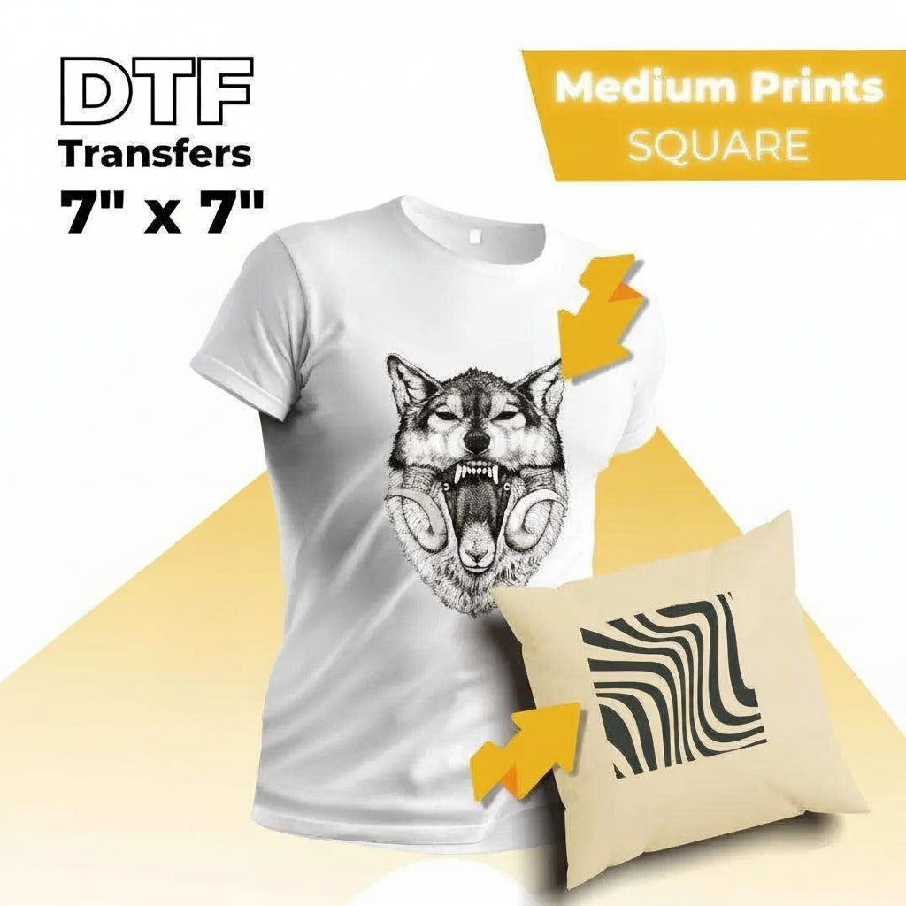 DTF Transfers By Size - Cheetah DTF