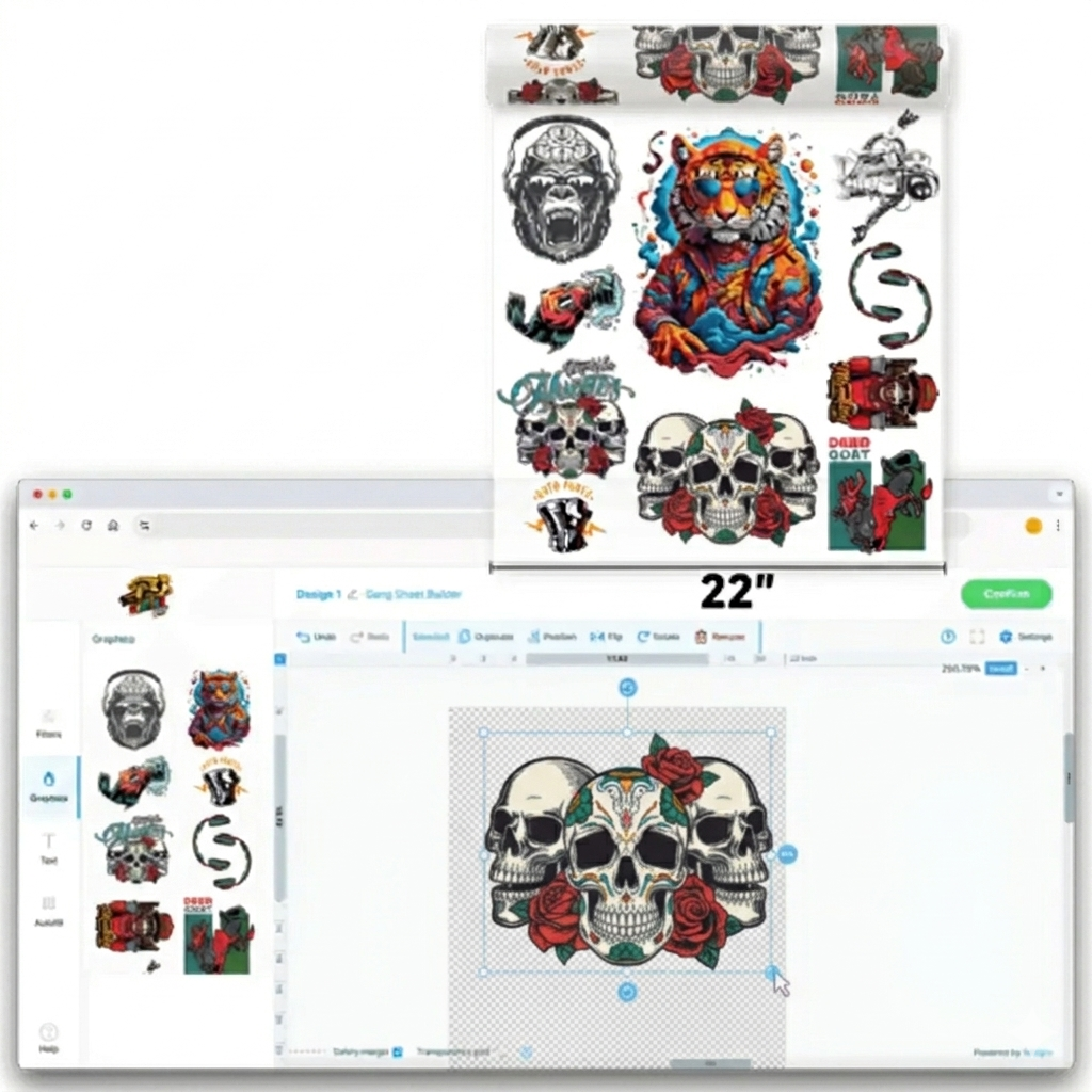 DTF Gang Sheet Builder